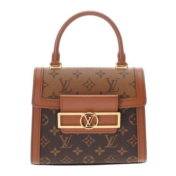 LOUIS VUITTON Monogram reverse Dauphine Capital Brown - Picture 1 of 15